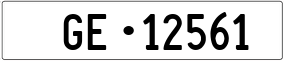 Truck License Plate